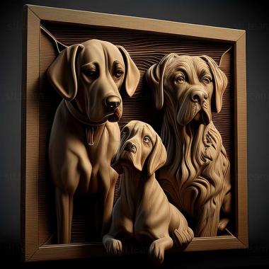 3D model dogs (STL)